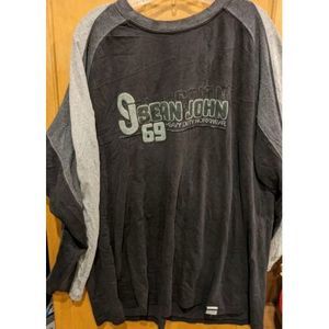 Sean‎ Jean Shirt Mens XXL Long Sleeve T-Shirt Casual  1969 Heavy Workwear